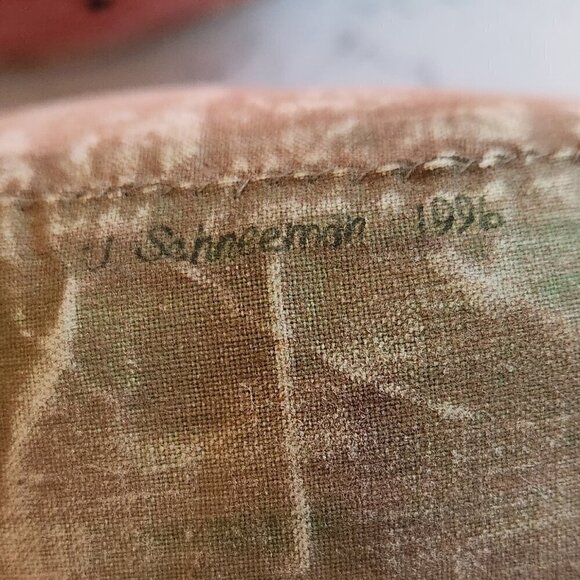 J Schneeman Primitive Watermelon Signed Folk Art, 1996 - Picture 3 of 4